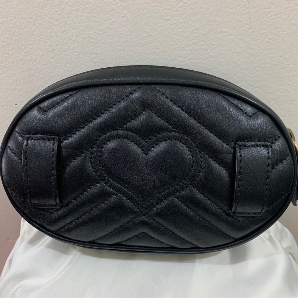 â¤ď¸SOLDâ¤ď¸GG Marmont matelassĂŠ leather beltbag - Picture 7 of 17
